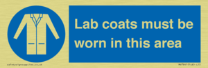 Lab coats must be worn in this area